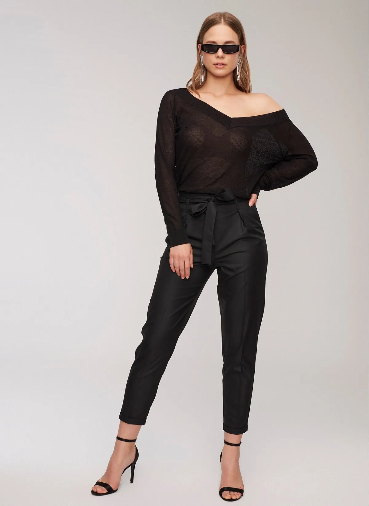 13770 Black High Waist Pants