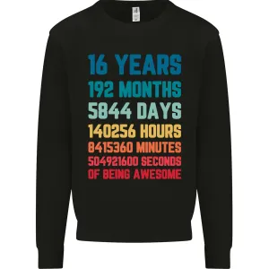 16th Birthday Men's Sweatshirt Jumper - 16 Years Old Gift for Him