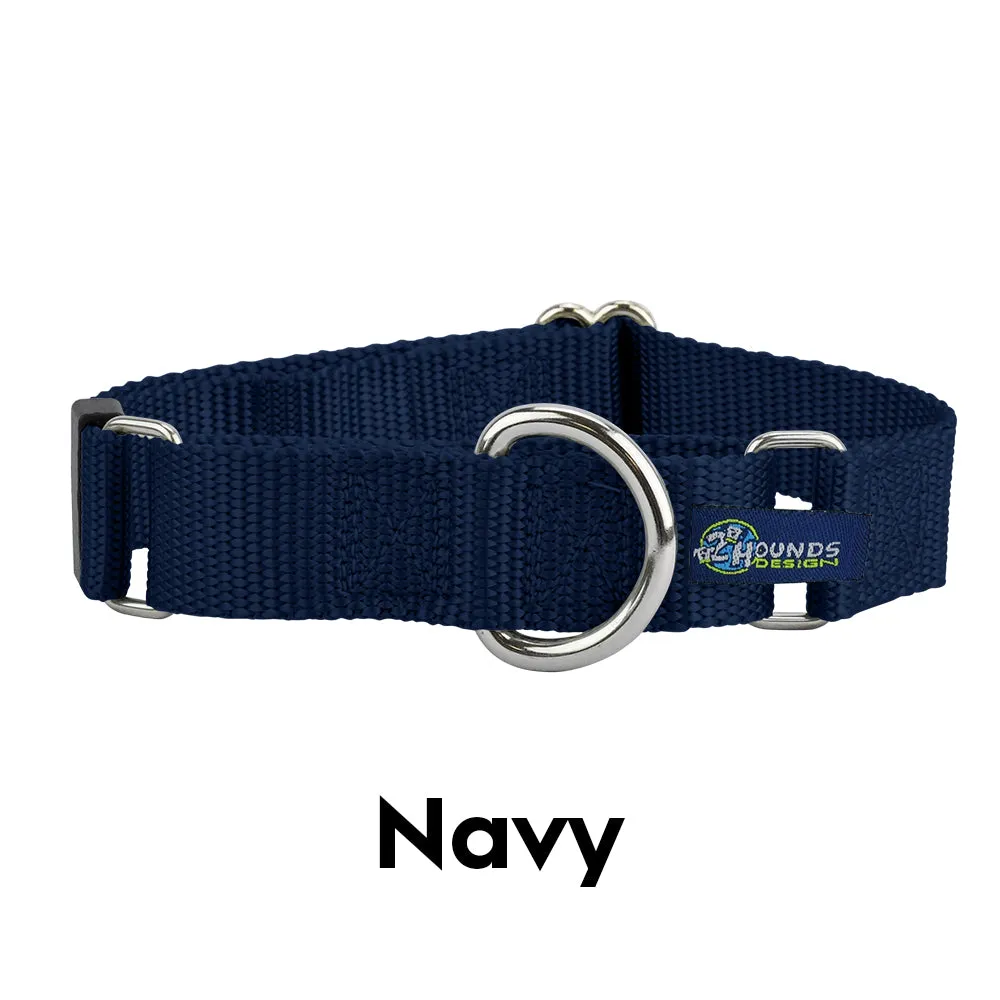 5/8″ and 1″ Navy Blue Nylon Dog Collar