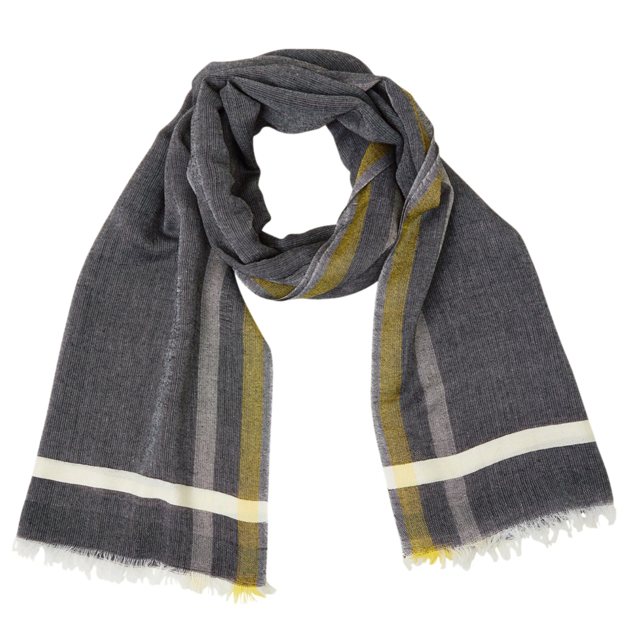 Accessorize London Women's Grey Check Scarf