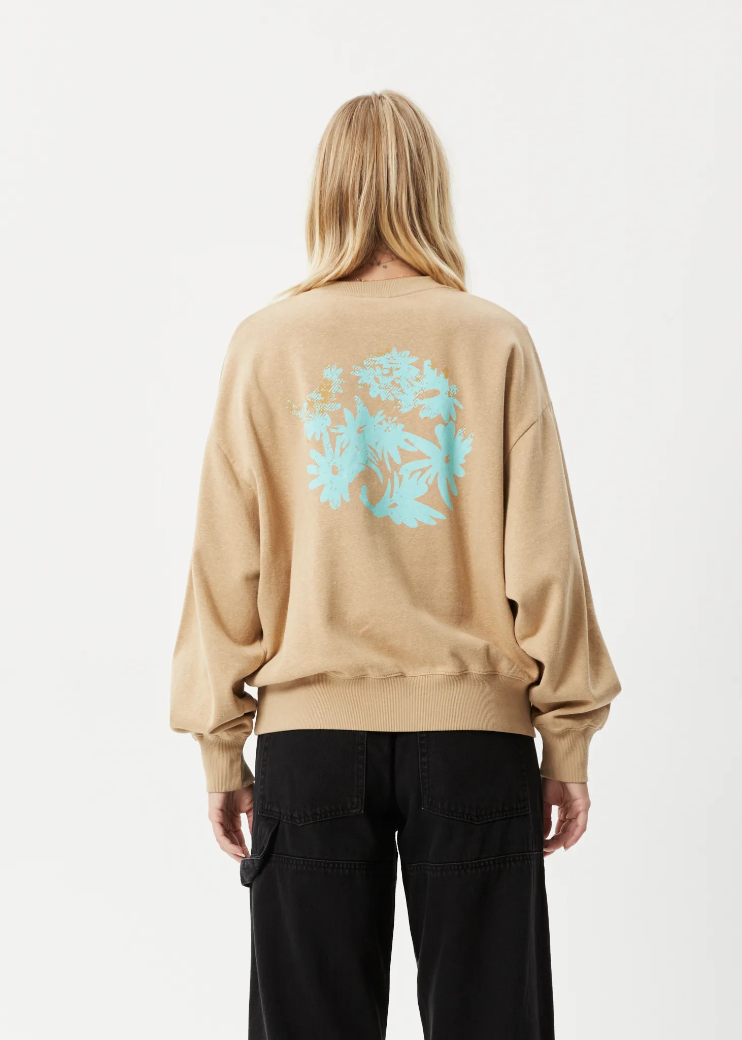 AFENDS Womens Daze - Crew Neck Jumper - Tan