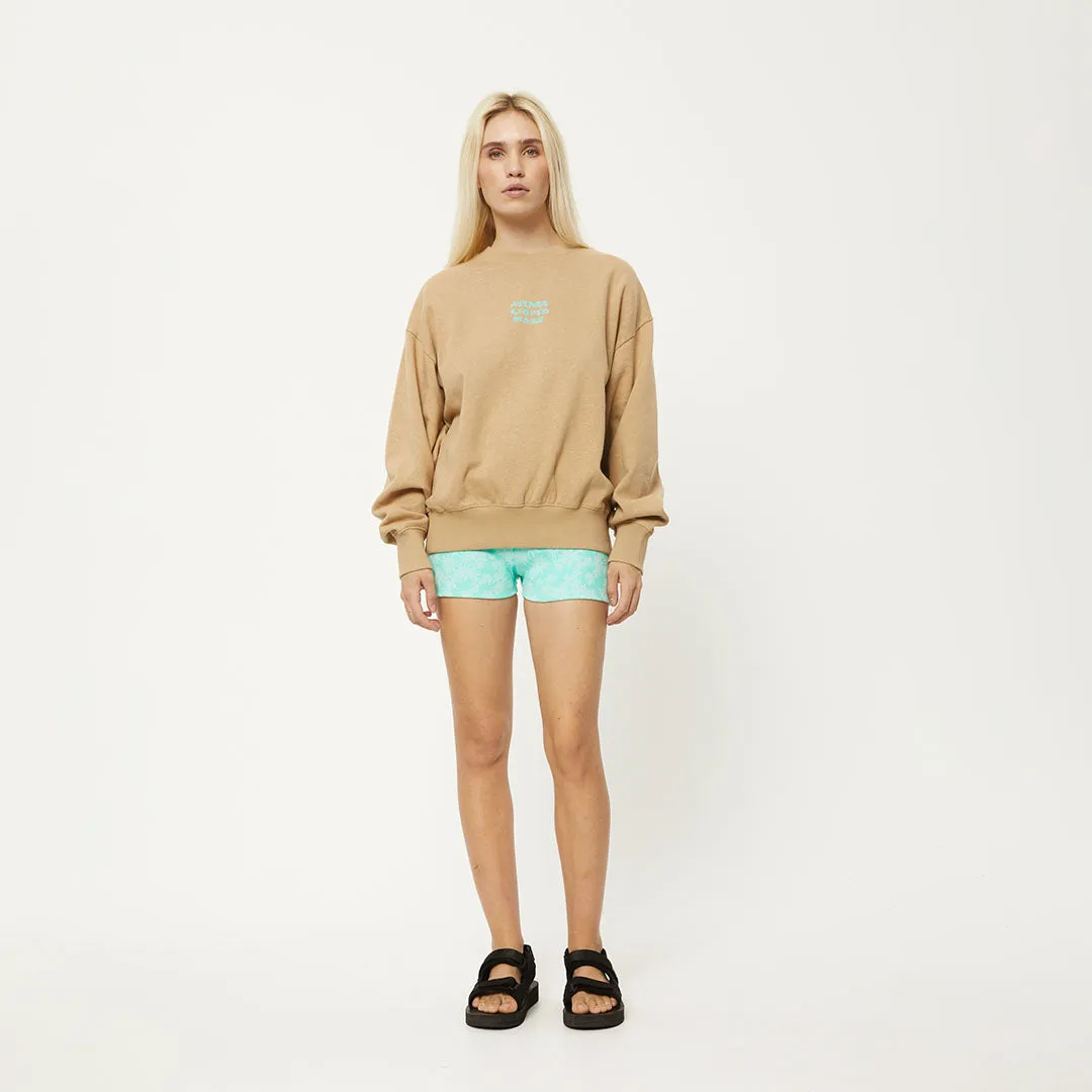 AFENDS Womens Daze - Crew Neck Jumper - Tan