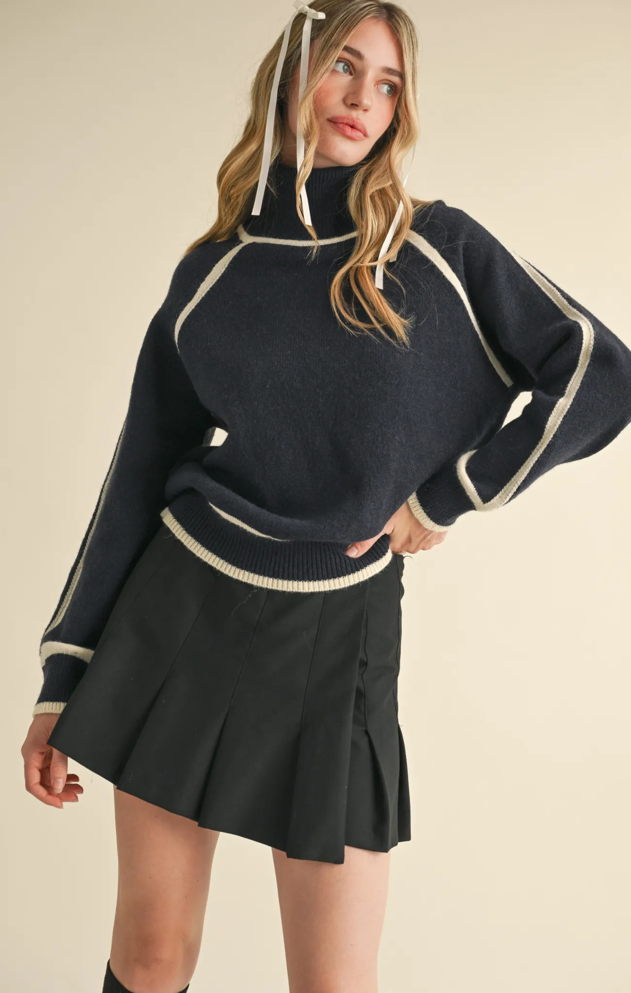 Alena Contrast Sweater