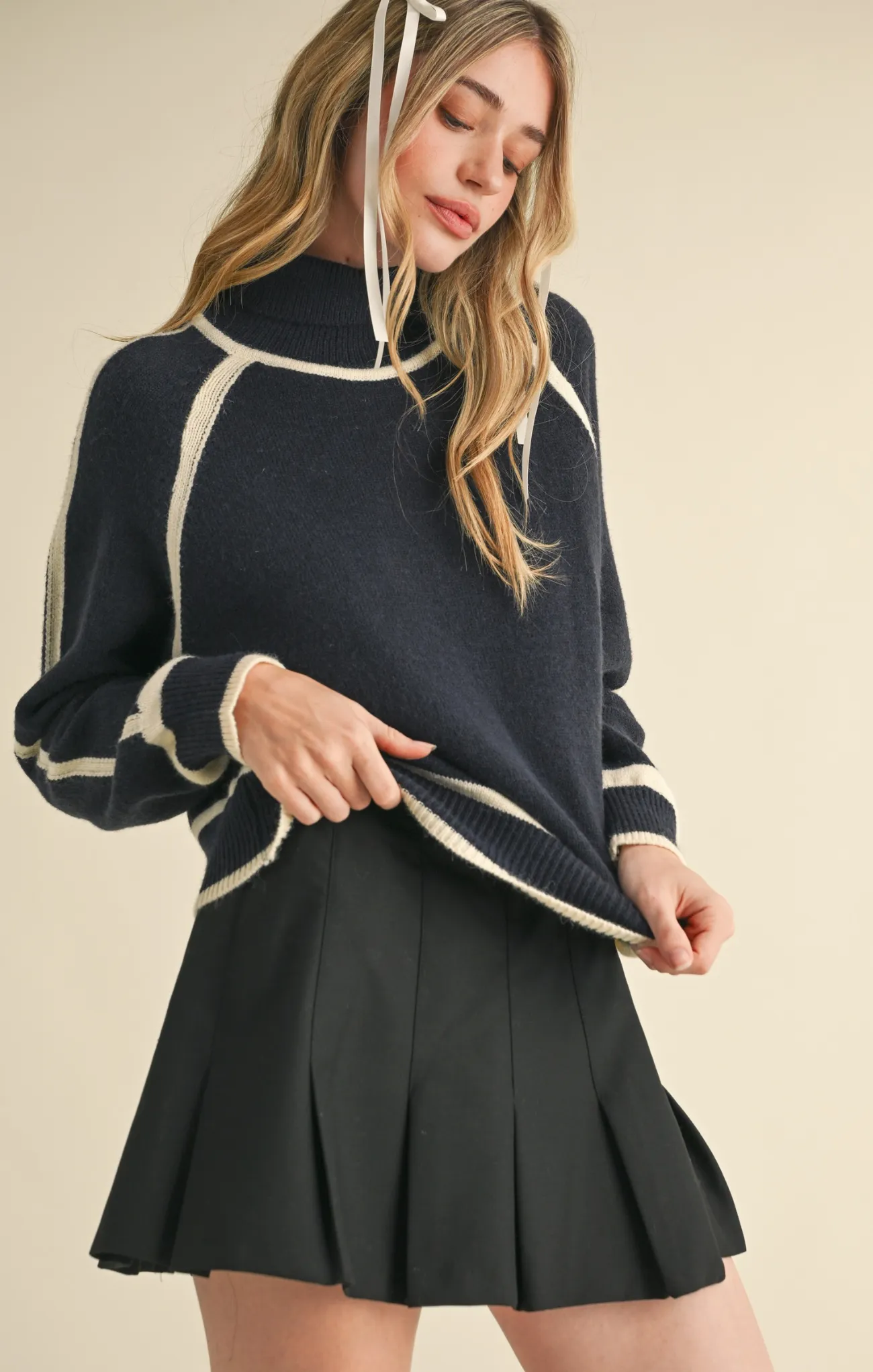 Alena Contrast Sweater