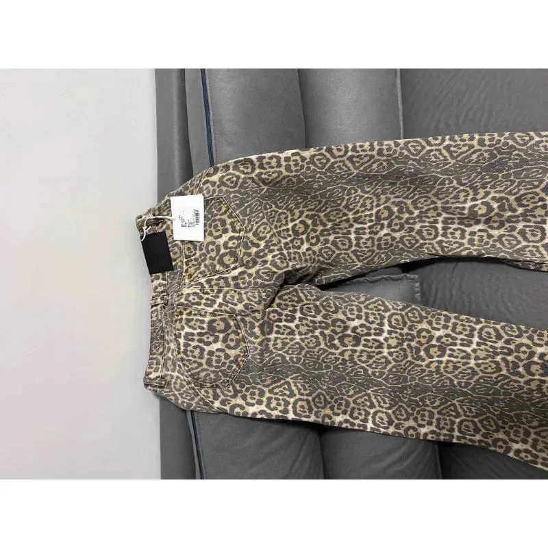 American Vintage Leopard High Waist Jeans