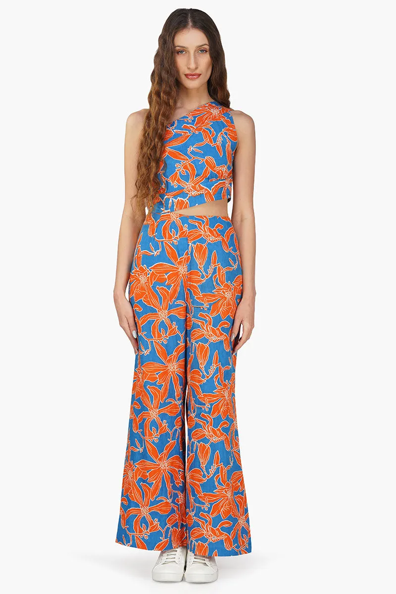 Apricot Beauty Printed Jumpsuit