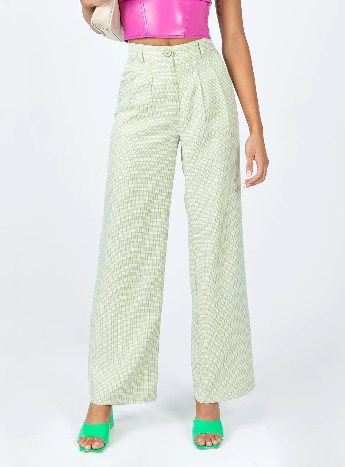 Archer Pants Green Check