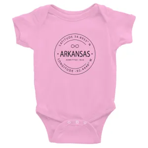 Arkansas - Infant Bodysuit - Latitude & Longitude