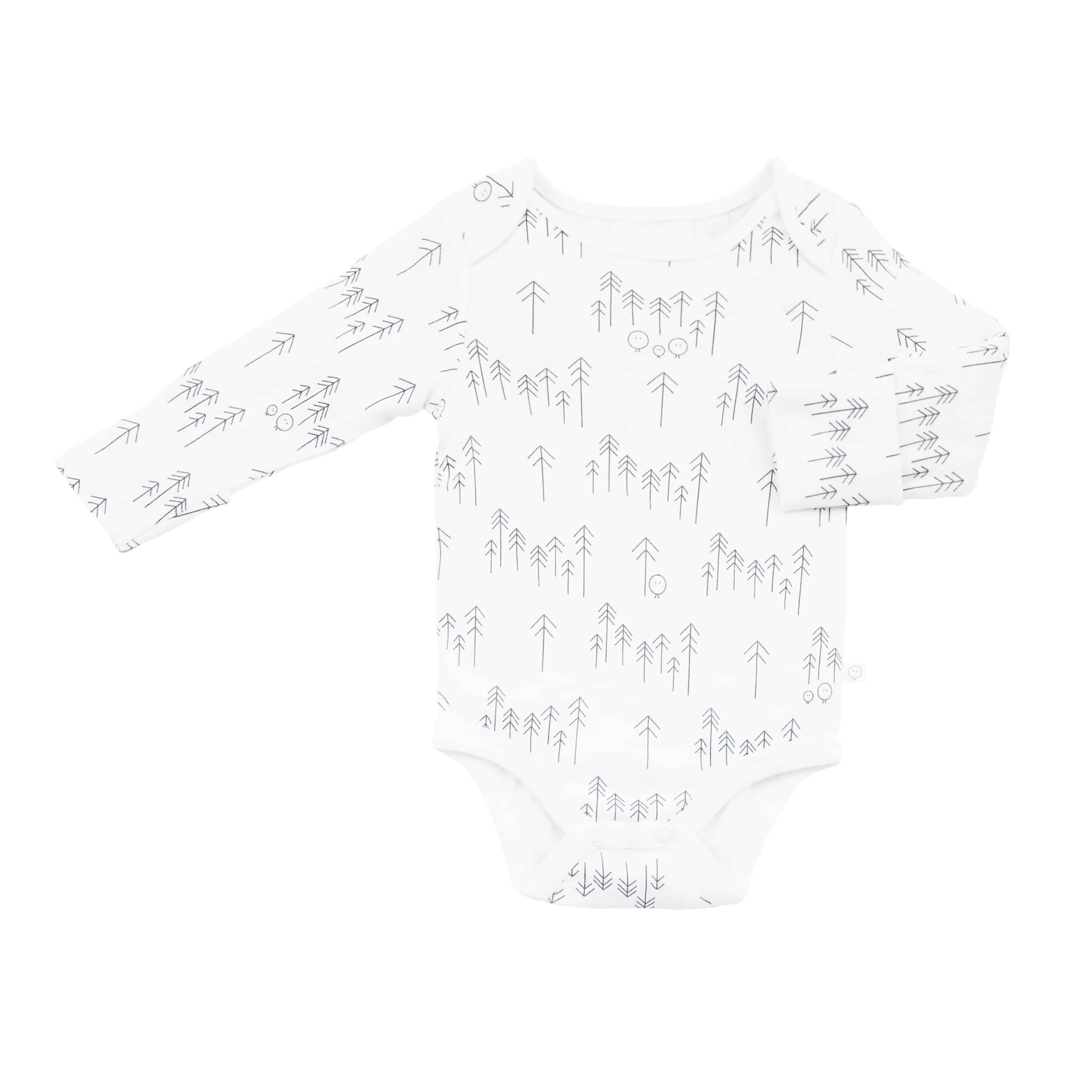 Baby Mori Long Sleeve Forest Print Bodysuit