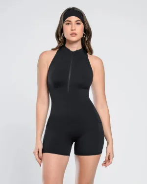 Backcut Bliss Zip-Up Romper