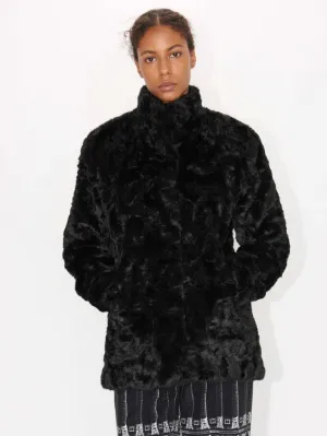 Beautiful Soft and Silky Finish Texture Fur-free Fur Coat