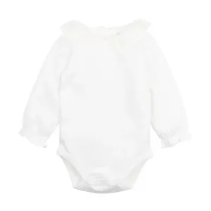 BEBE - Ciara Lace Collar Bodysuit - Cloud