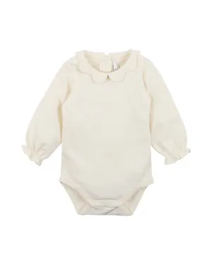 Bebe Margot Collared Bodysuit - Vanilla (Size NB-2)