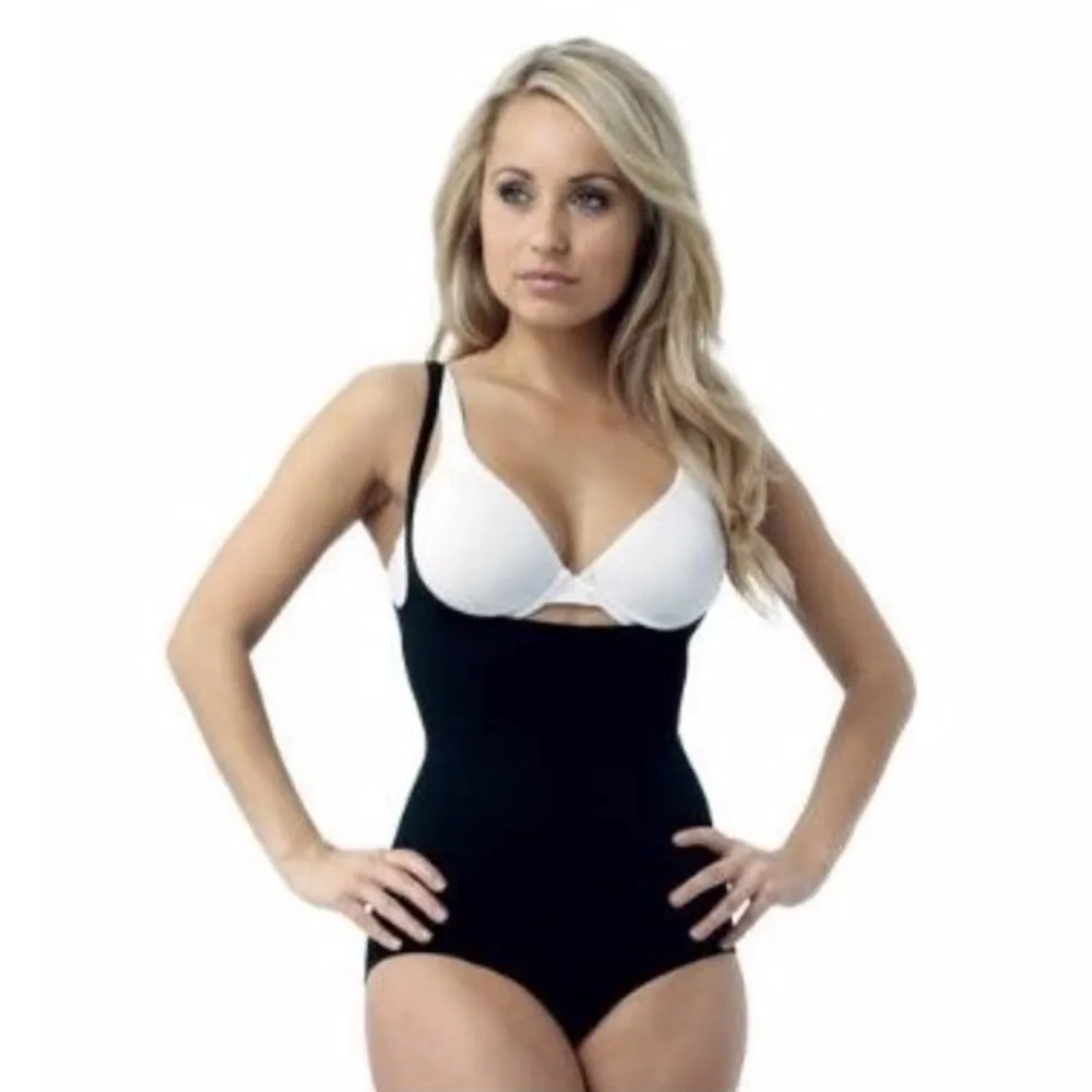 Belvia Shapewear Slimming Bodysuit (Black) Medium