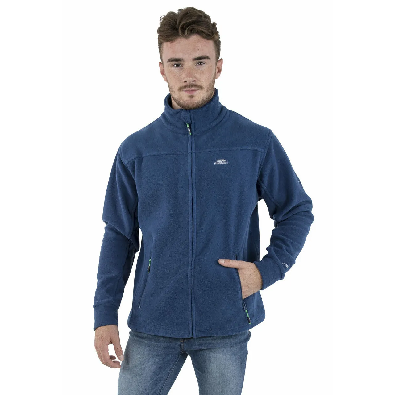 Bernal Mens Full Zip Fleece Jacket - Navy Tone