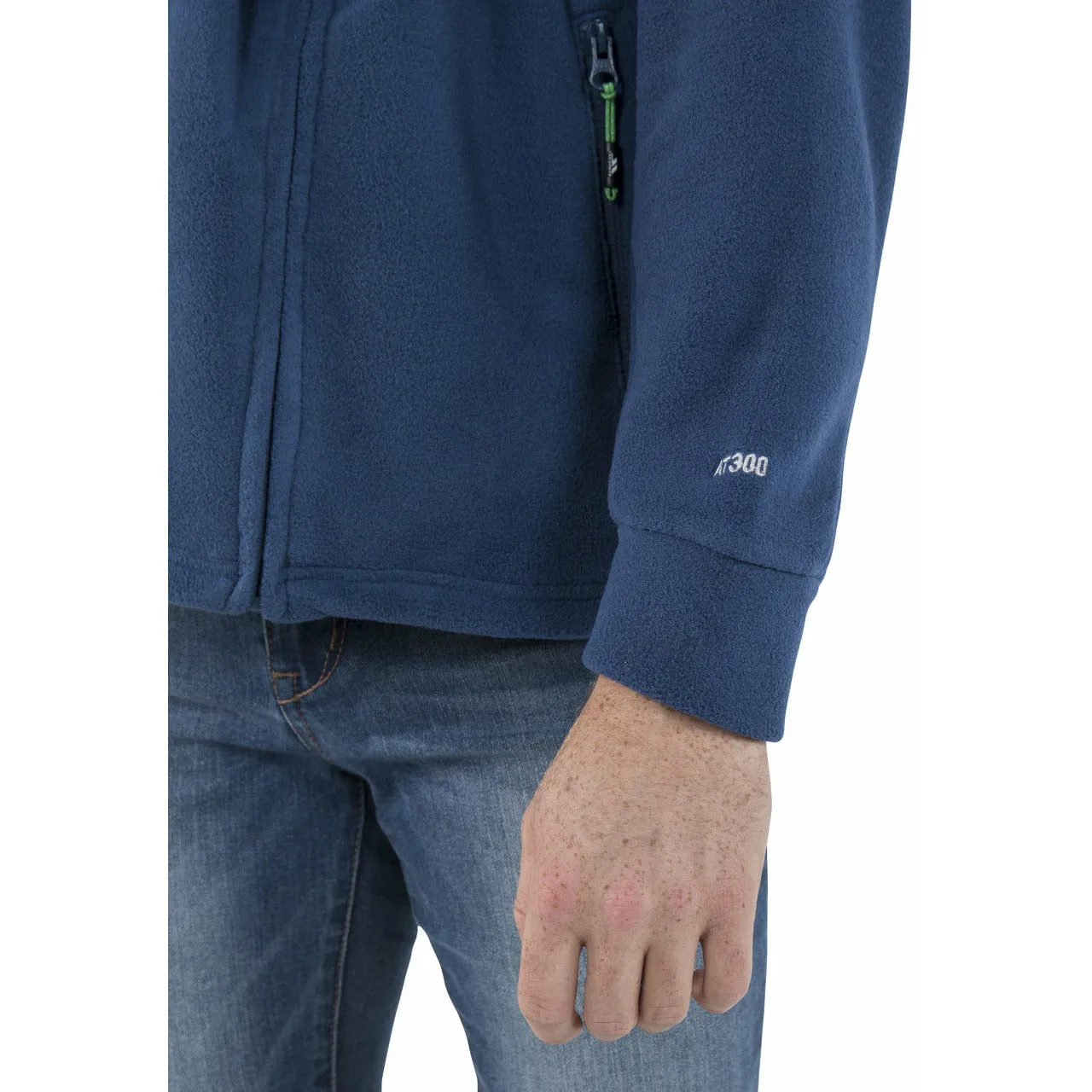 Bernal Mens Full Zip Fleece Jacket - Navy Tone