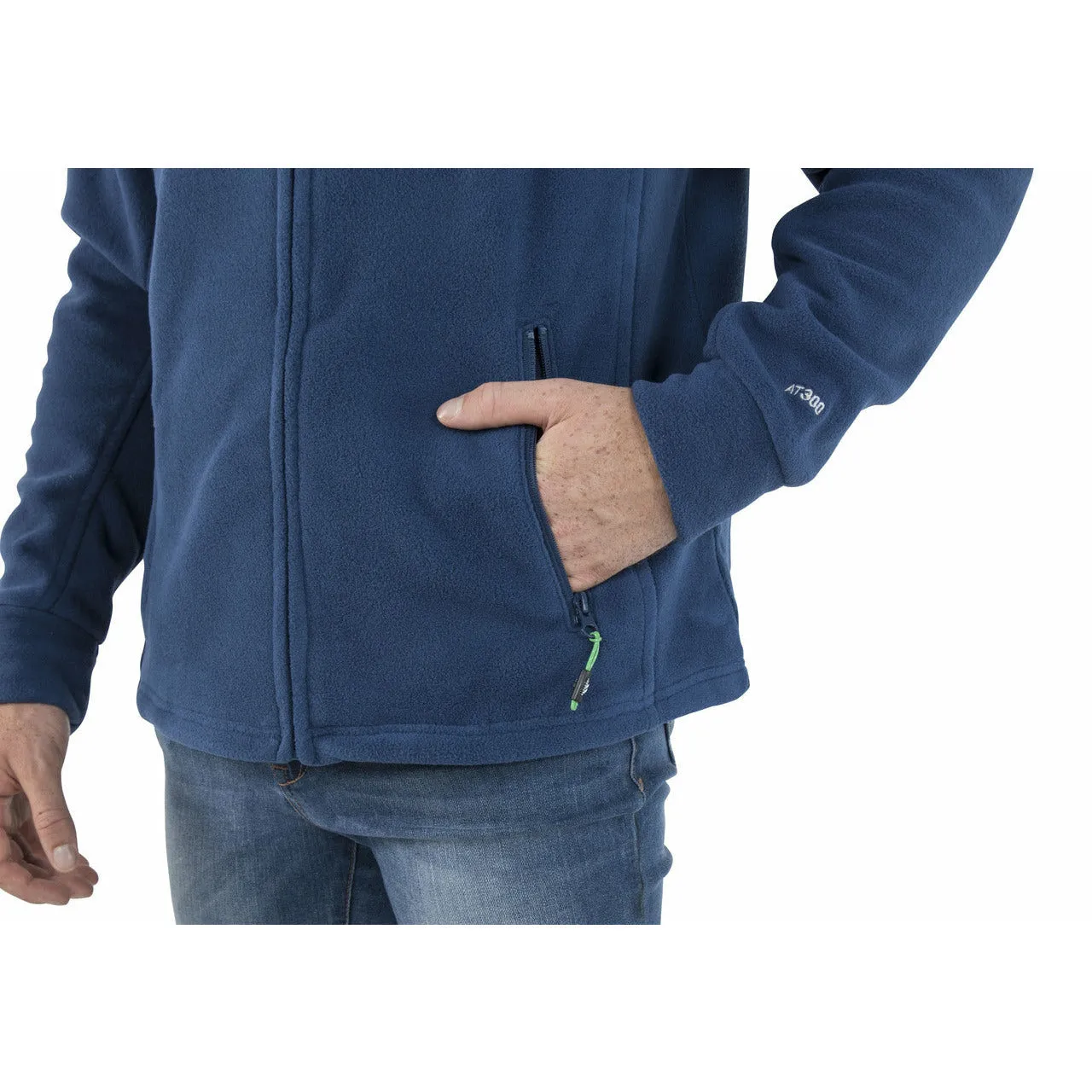 Bernal Mens Full Zip Fleece Jacket - Navy Tone