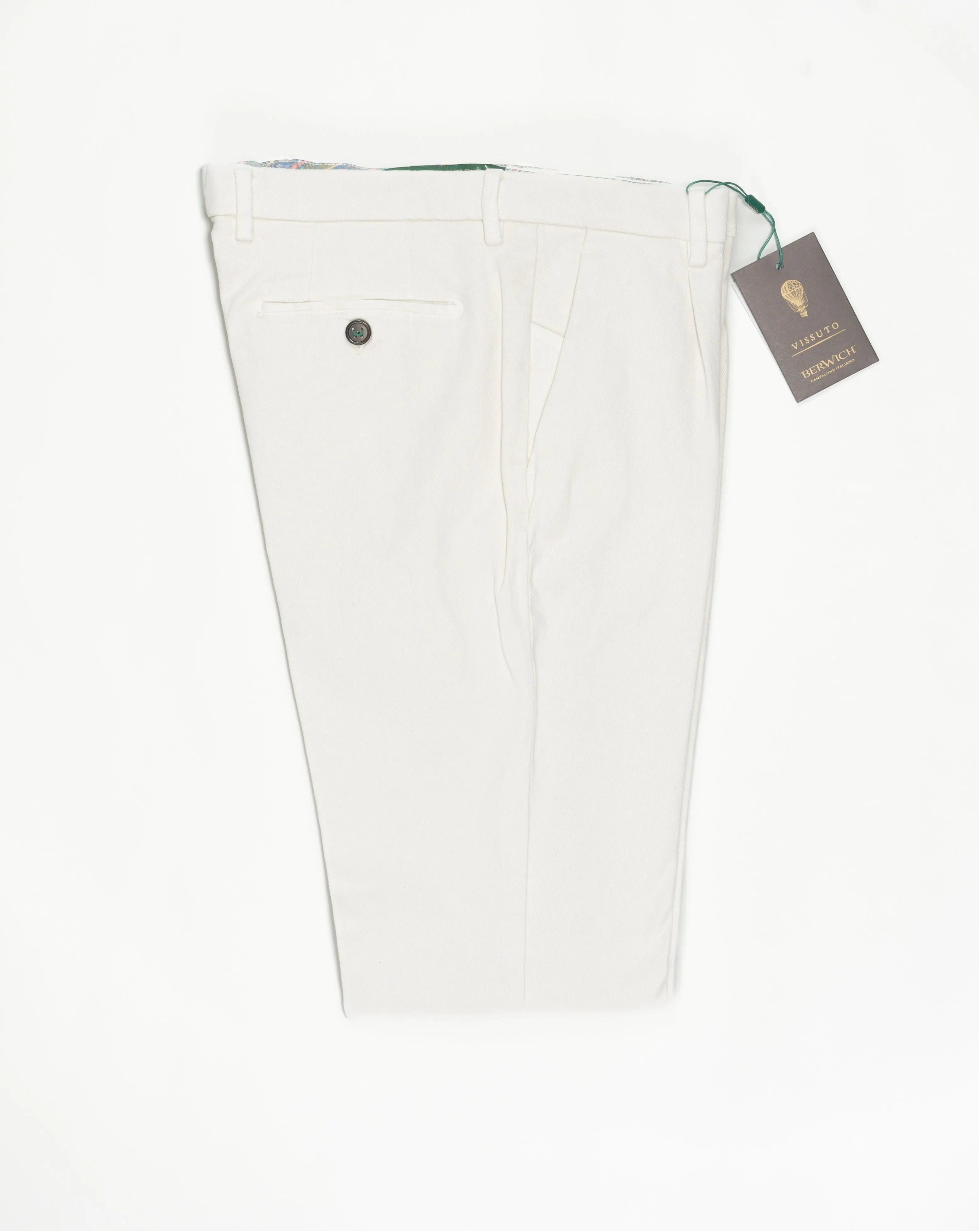 Berwich Garment Dyed Heavy Cotton Chinos / Latte