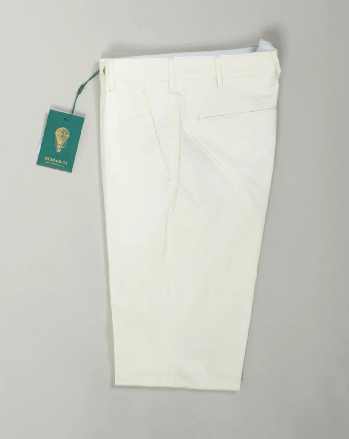 Berwich Morello Cotton Chinos / Chalk