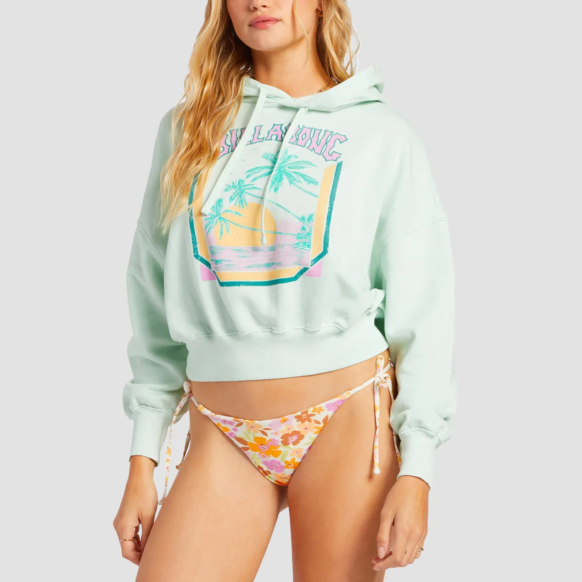 Billabong All Time Fleece Pullover Hoodie Sweet Mint