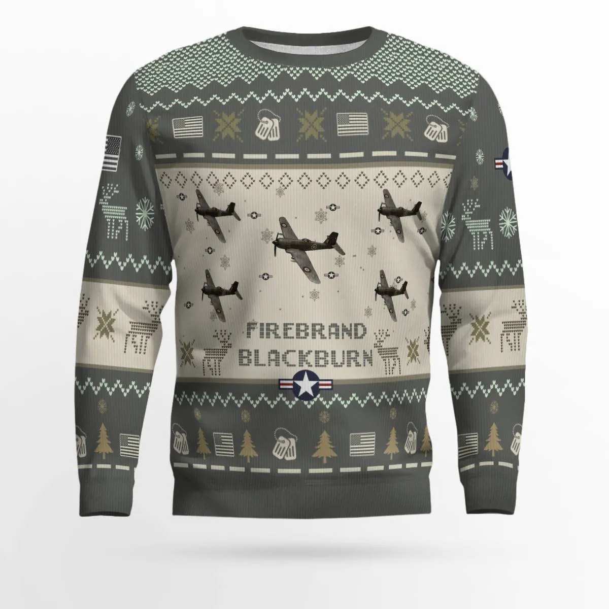 Blackburn Firebrand Aircraft Ugly Sweater, Ugly Sweater Christmas Shirt for Men Dad Veteran