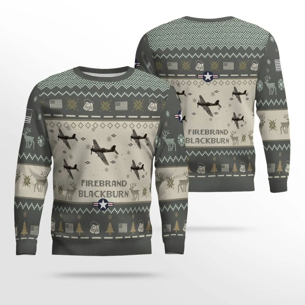 Blackburn Firebrand Aircraft Ugly Sweater, Ugly Sweater Christmas Shirt for Men Dad Veteran