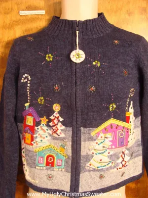 Blue and Pastels Child Christmas Sweater