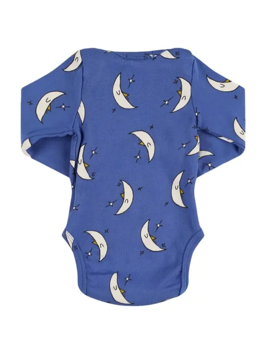 Bobo Choses   Moon print organic cotton bodysuit 