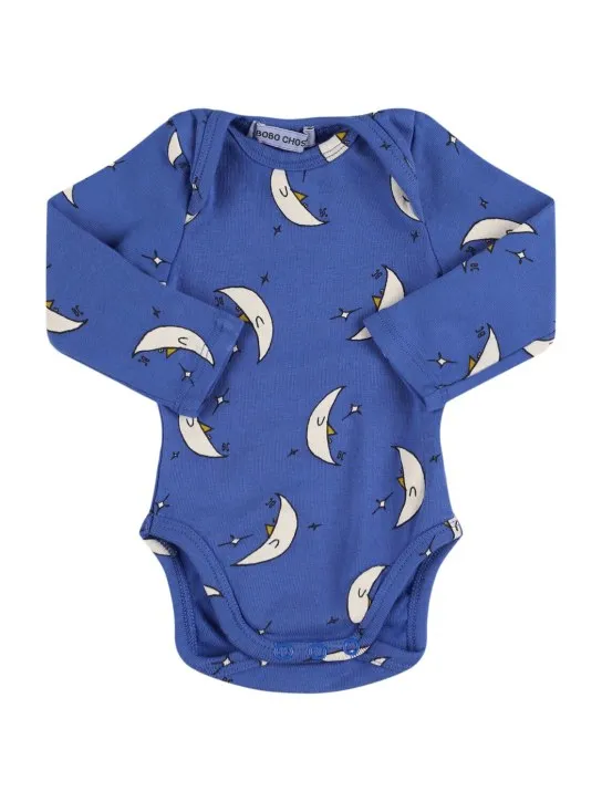 Bobo Choses   Moon print organic cotton bodysuit 