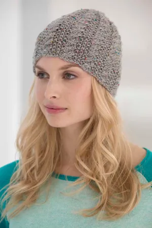 Cabled Tweed Hat Pattern (Knit)