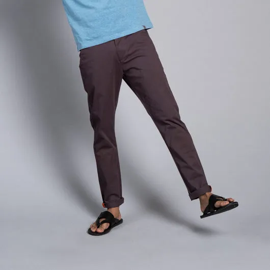 Canyon Jumper Dark Grey Cotton Lycra Stretch Chinos