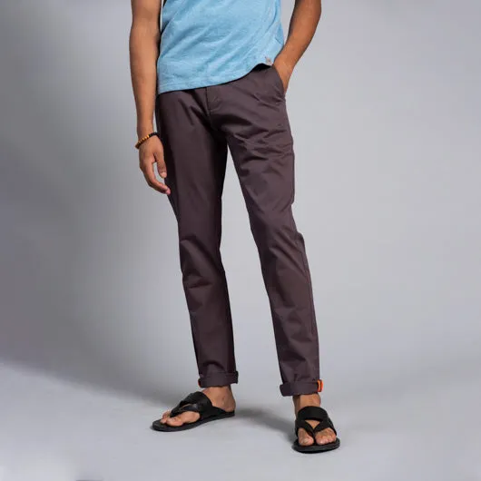 Canyon Jumper Dark Grey Cotton Lycra Stretch Chinos