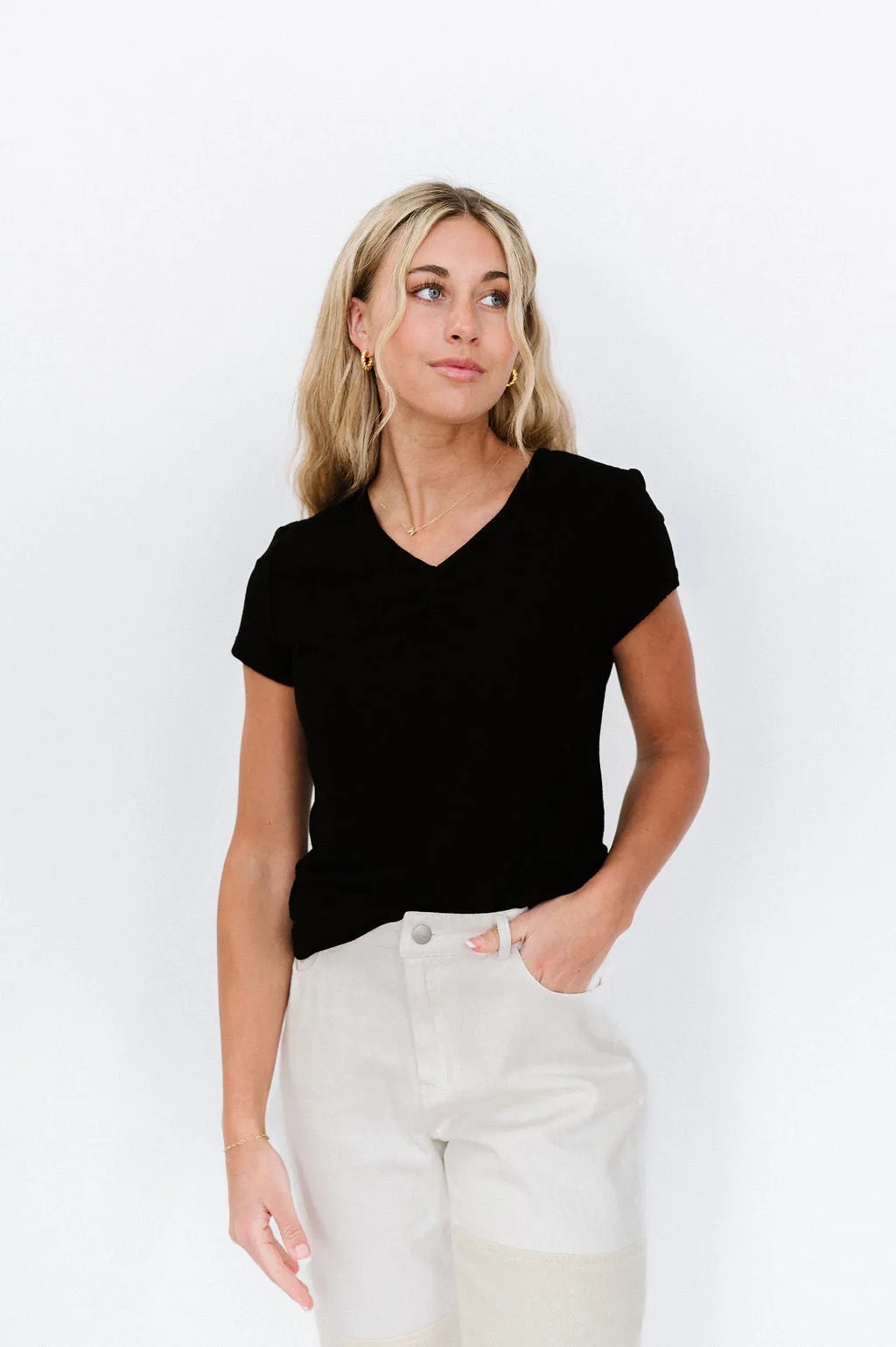 Carrie Knit Top in Black