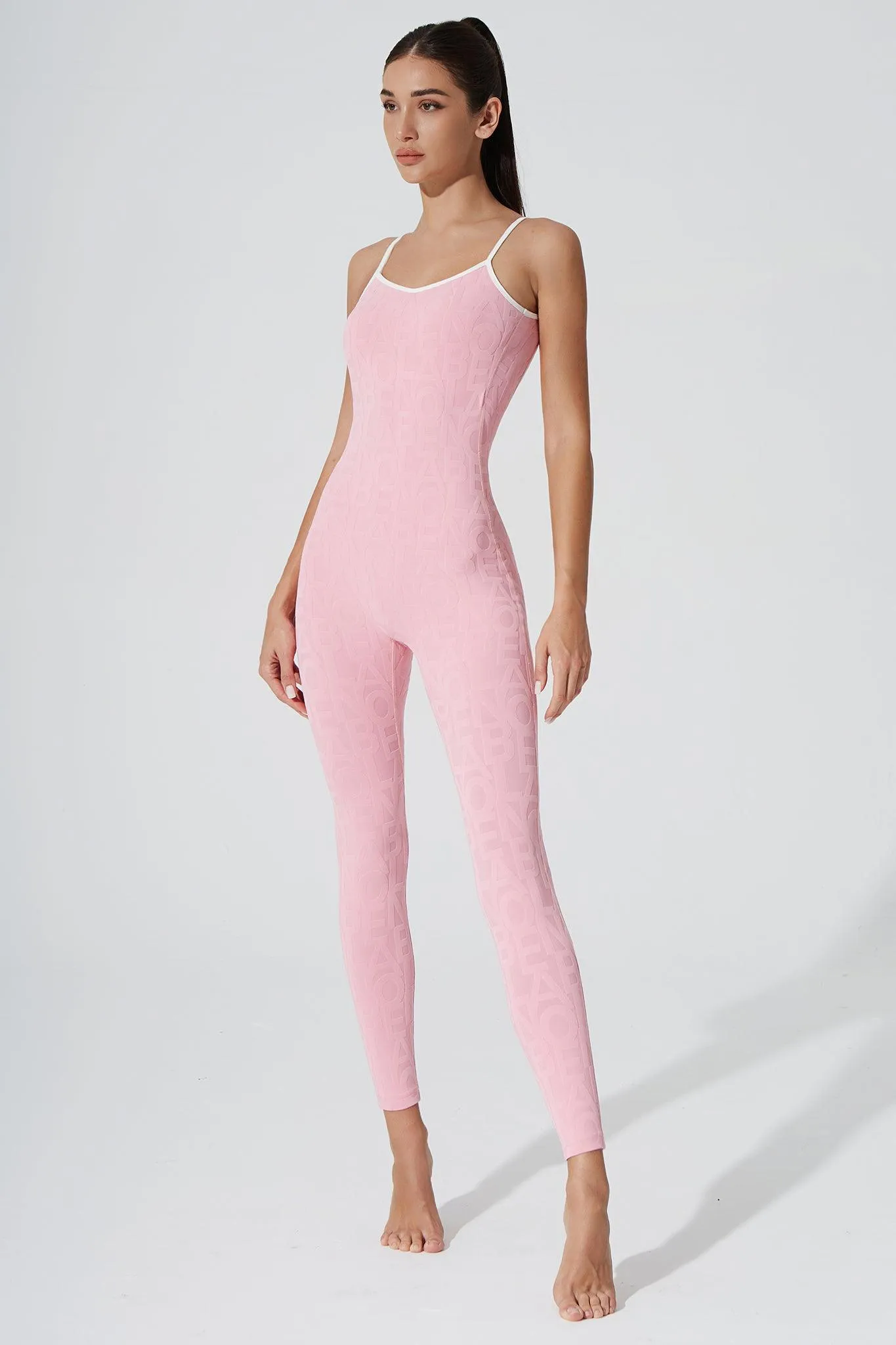 Classic Coeur Del Jumpsuit 3D - Powder Pink