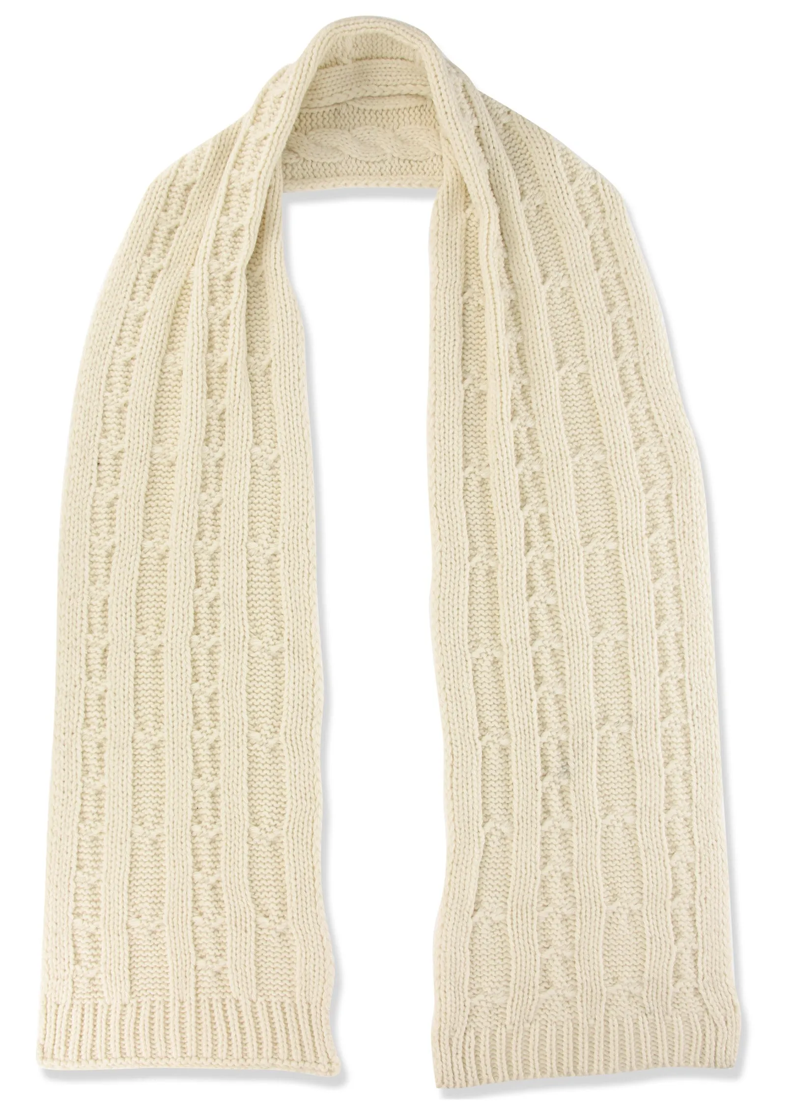 Cozy Knit Scarf - Cream