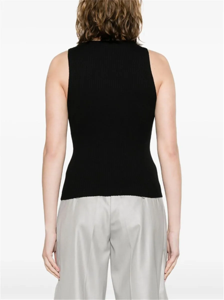 CREW-NECK RIBBED TANK TOP