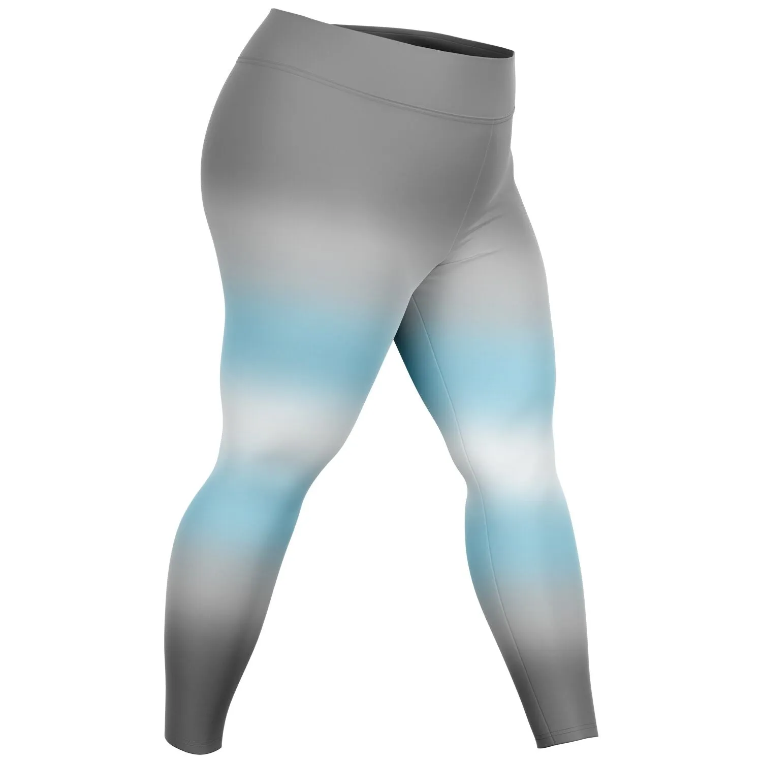 Demiboy Pride Ombre High-Waist Plus Leggings