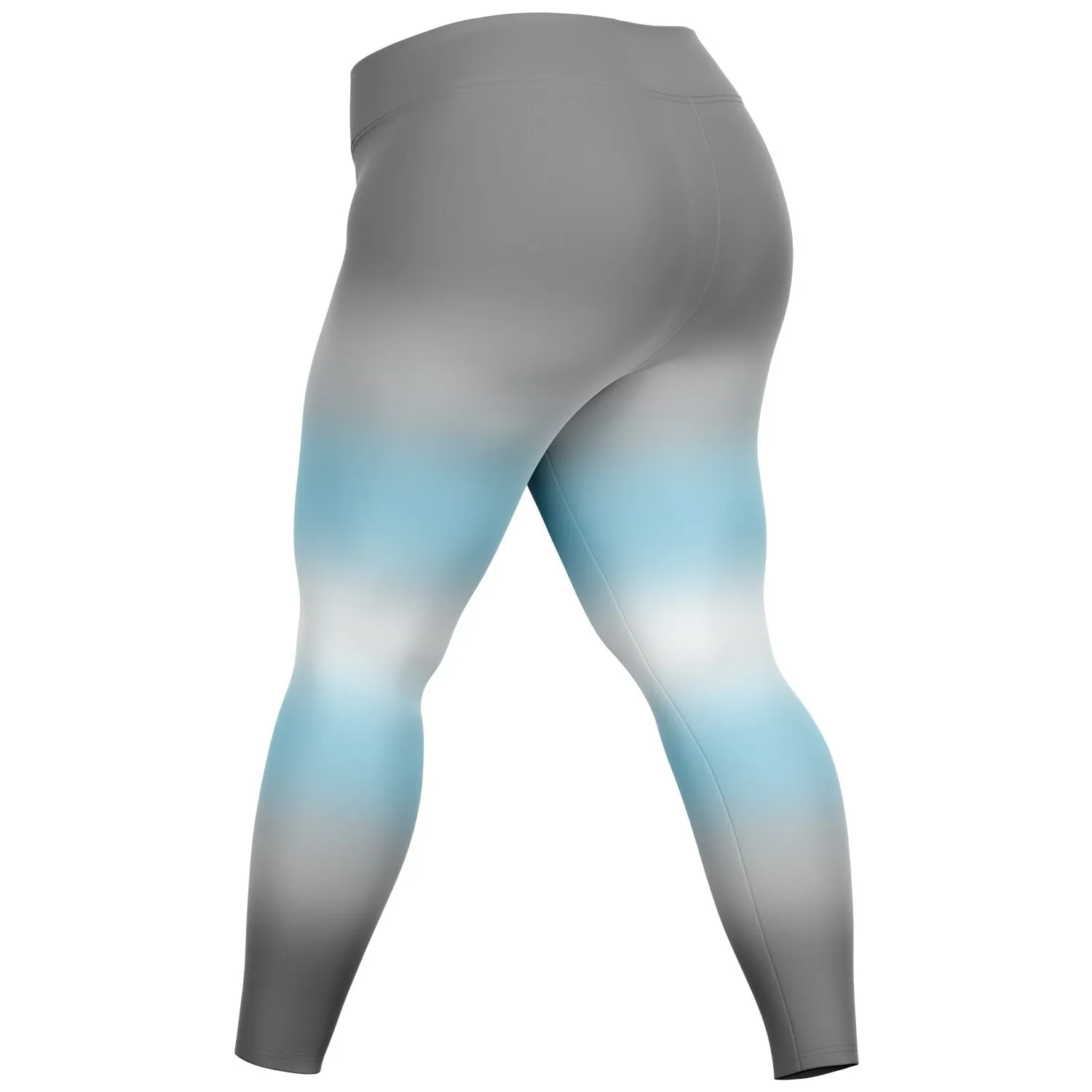 Demiboy Pride Ombre High-Waist Plus Leggings