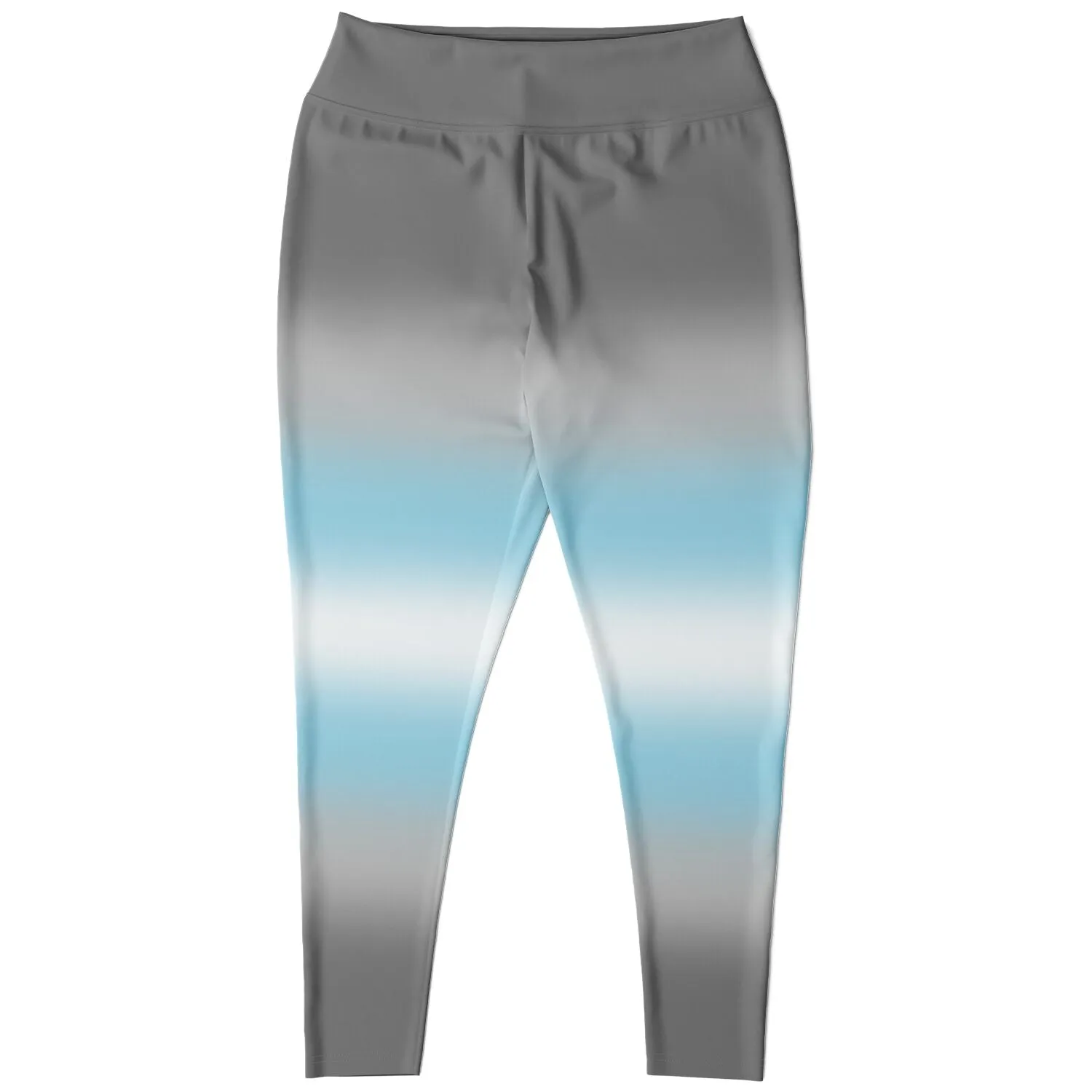 Demiboy Pride Ombre High-Waist Plus Leggings