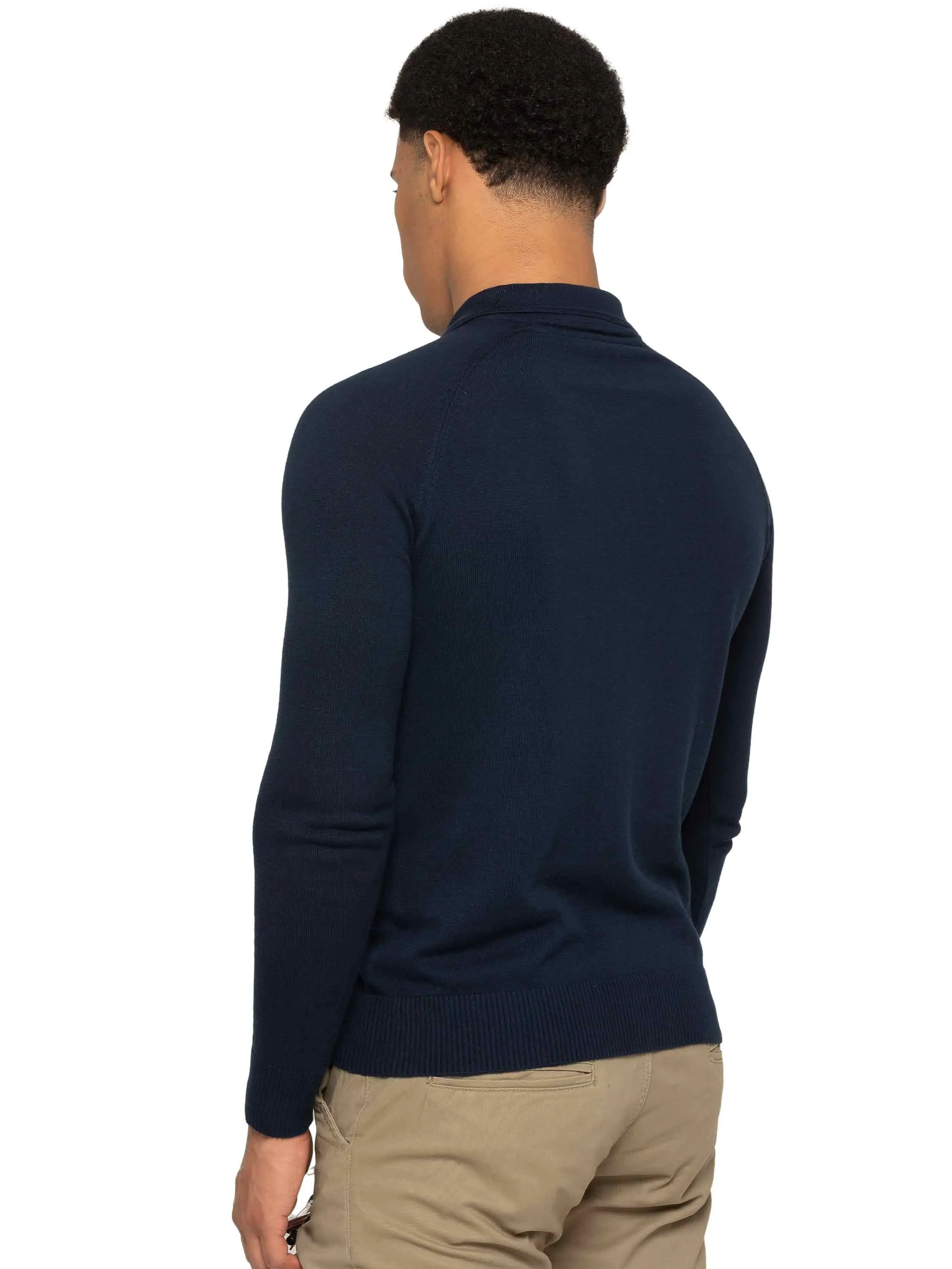 Enzo Milano | Mens Half Zip Polo Jumper