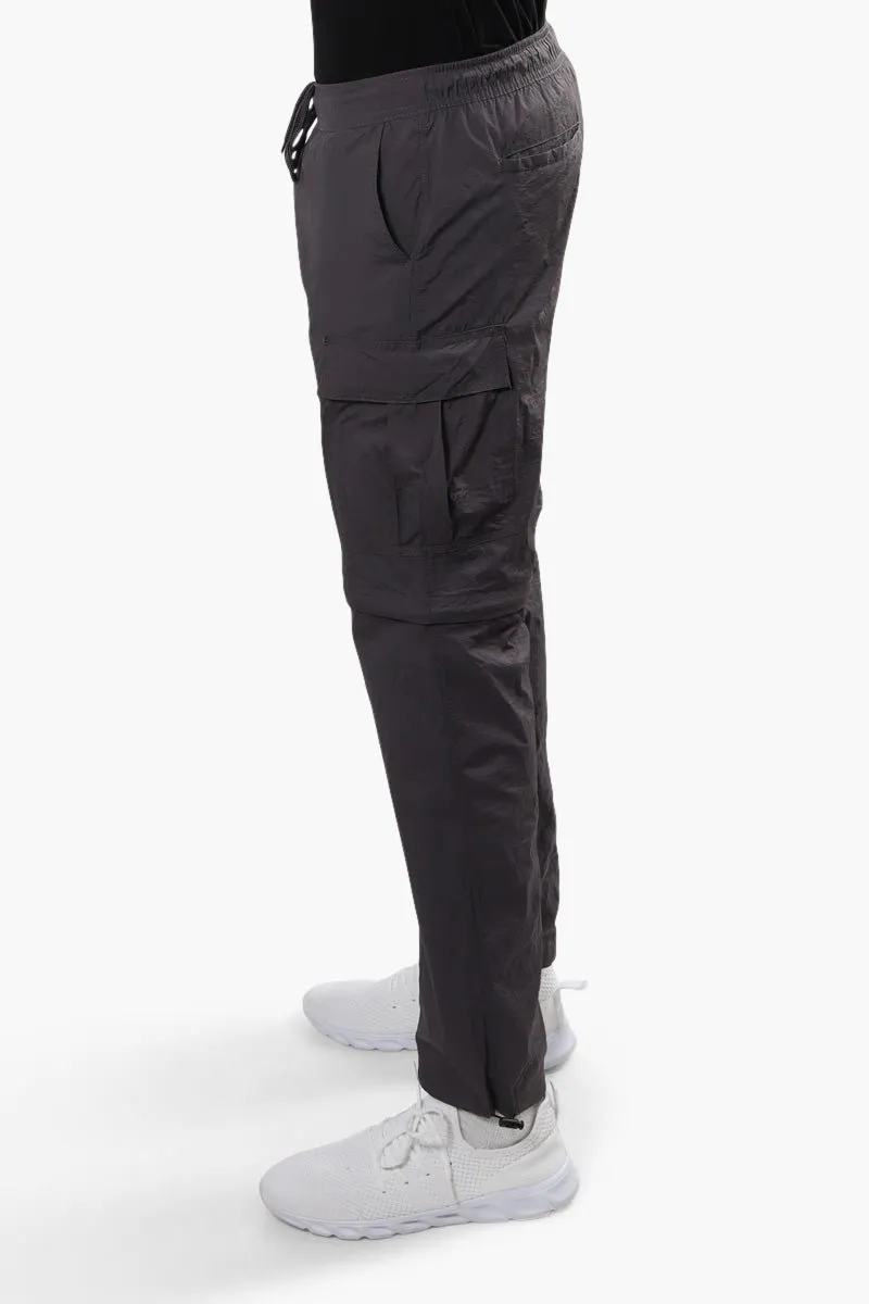 Fahrenheit Zip Off Cargo Parachute Pants - Grey