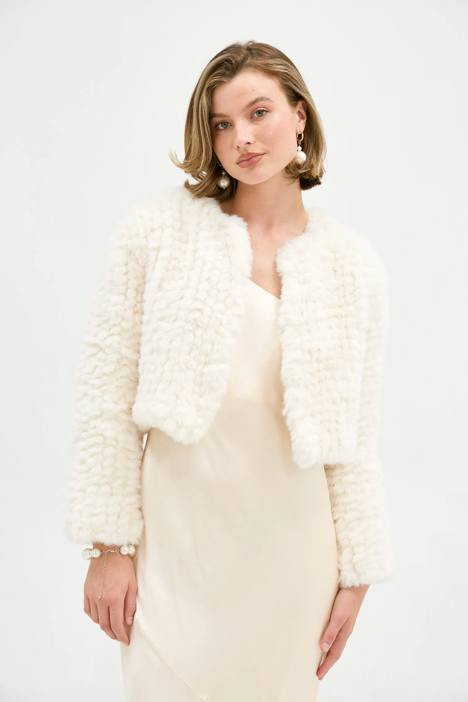 Faux Lola Jacket - Ivory