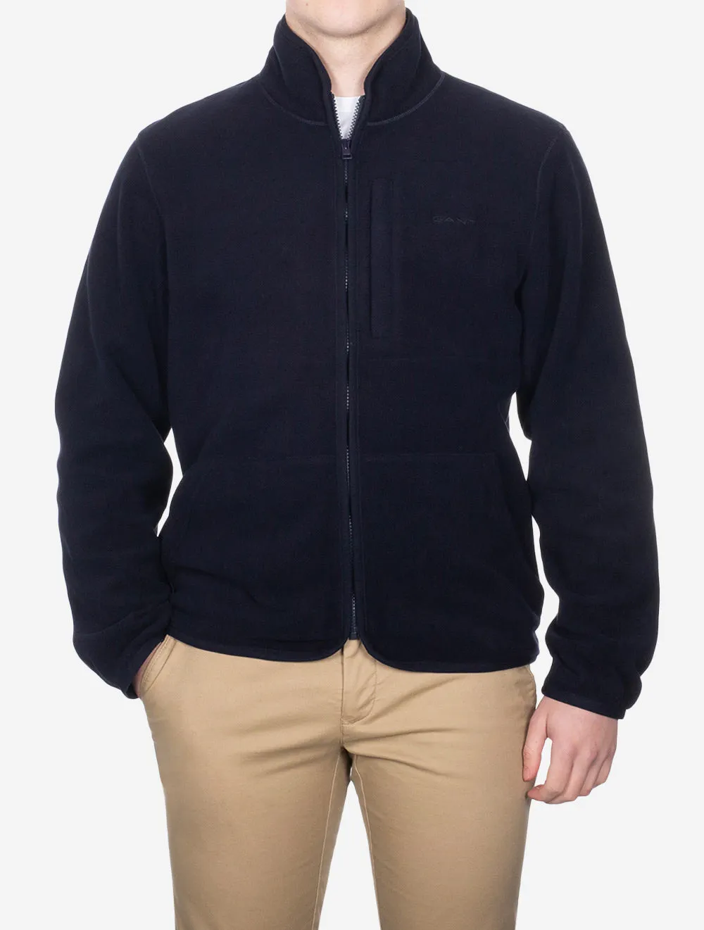 Fleece Zip Jacket Evening Blue