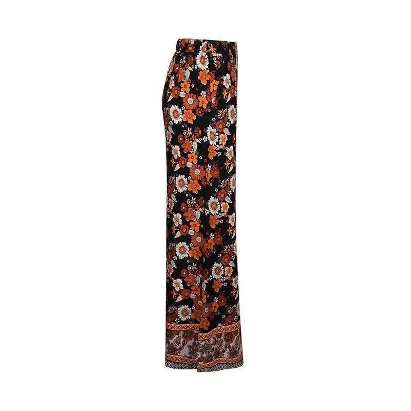 Floral High Waist Pants With Pockets | Shop Now! Flaunt Your Fashion Sense