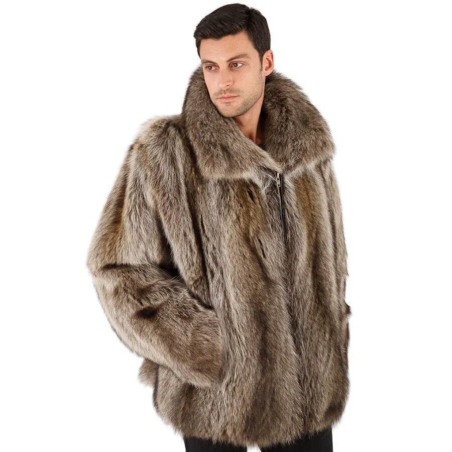 Fox Fur Full Pelt Thick Collar Bombers