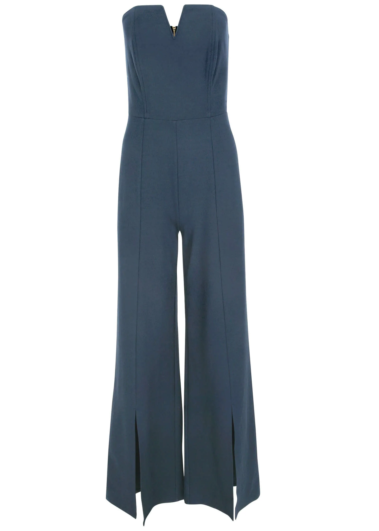 Front Slit Jumpsuit  - Navy