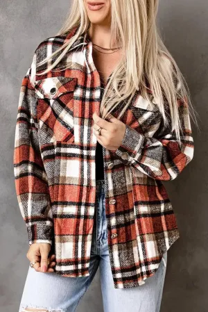 Get Effortlessly Stylish with our Ladies Flannel Shacket - Perfect for Any Occasion