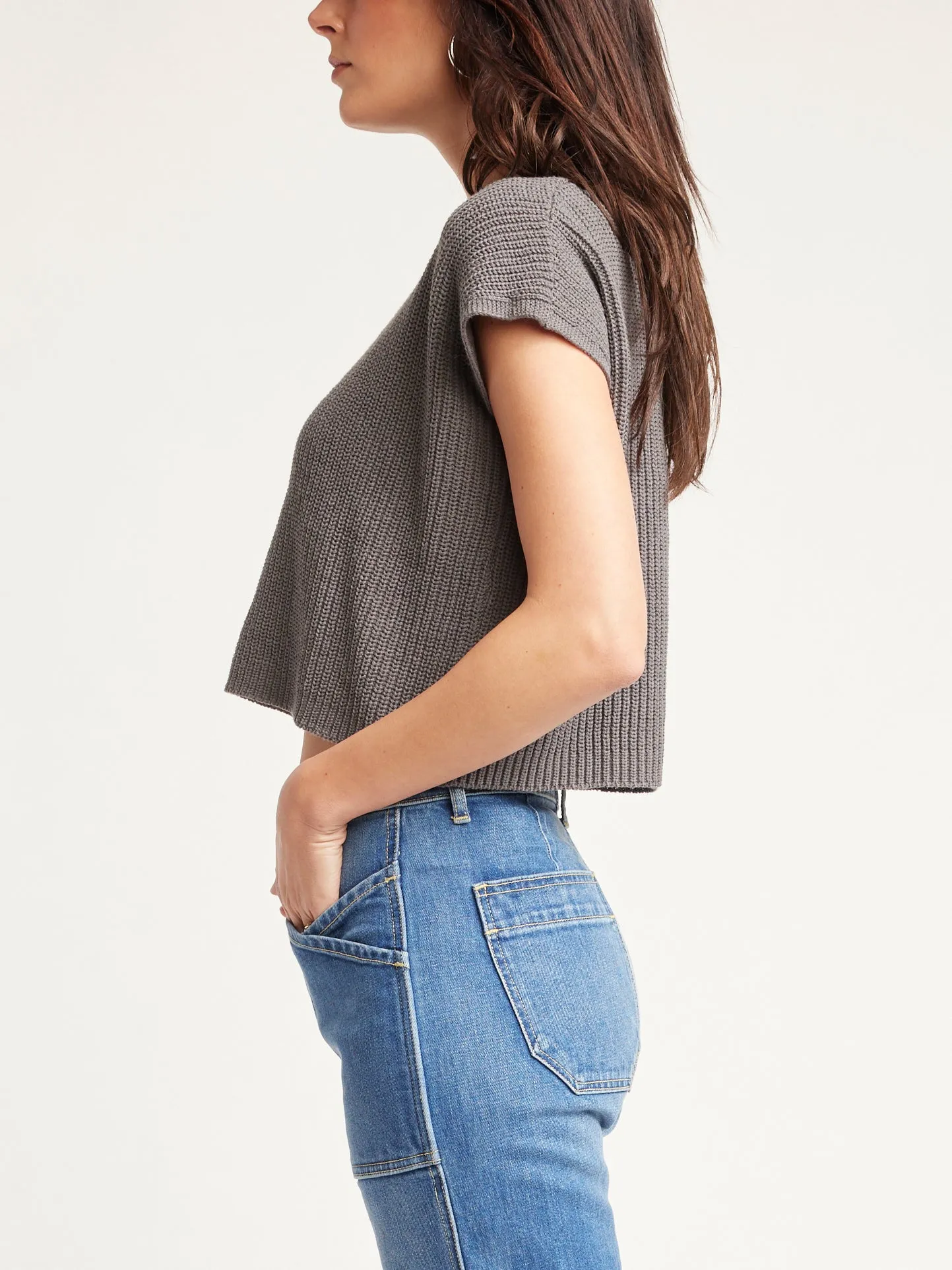 Gillian Crop Sweater Tee