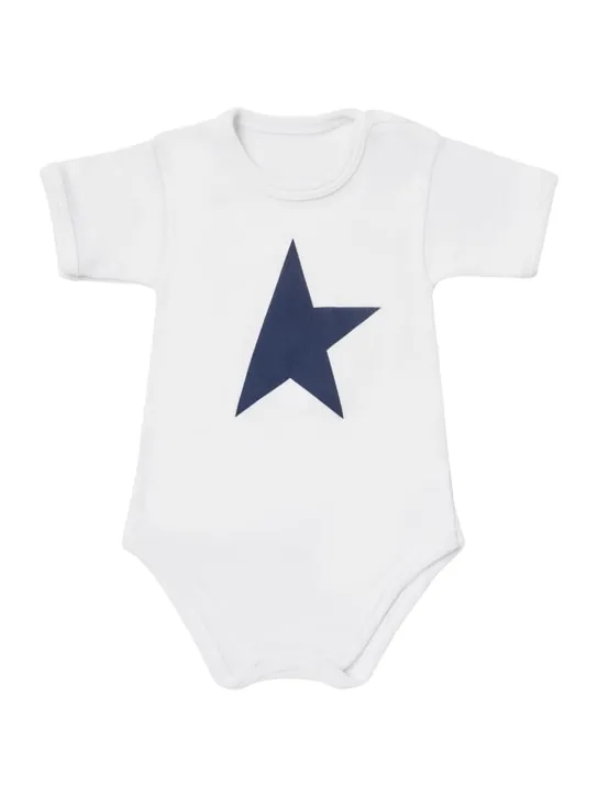 Golden Goose   Star cotton bodysuit, bib &amp; bath set 