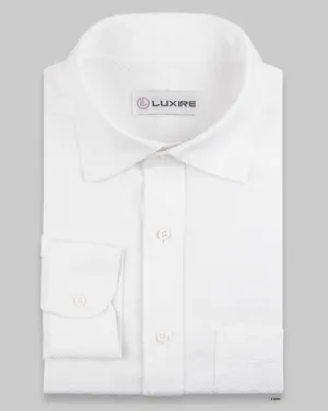 Grandi and Rubinelli Matt White Lustrous Shirt